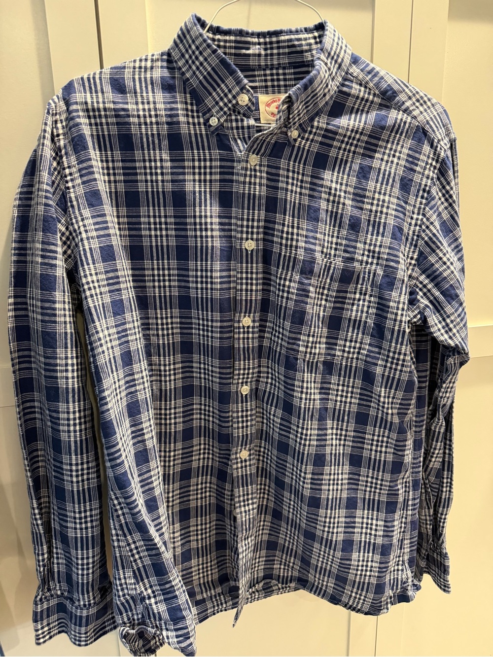 Brooks Brothers Men's Blue Plaid Button-Down Shirt